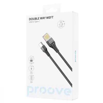 Кабель Proove Double Way Weft Type-C 1м Черный