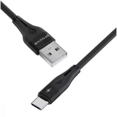 Кабель Proove Small Silicone Type-C 1м Черный
