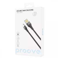 Кабель Proove Double Way Silicone Type-C 1м Чорний Кабель Proove Double Way Silicone Type-C 1м Чорний