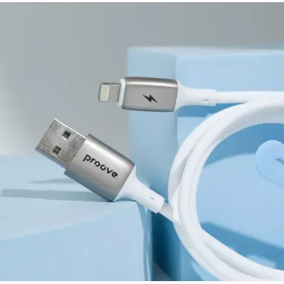 Кабель Proove Flex Metal Type-C to Lightning 27W 1м Белый