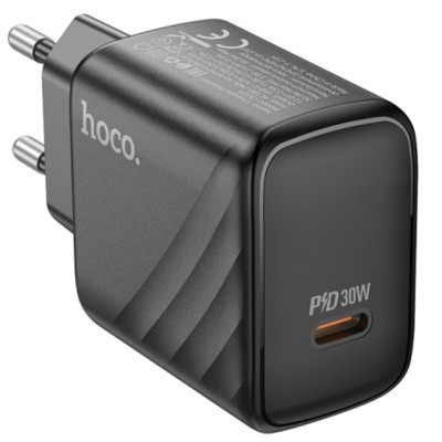 Сетевое зарядное устройство Hoco CS22A USB-C (30W) Black, Черный