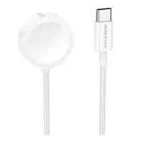 Зарядный кабель USB-C Borofone BQ37 iWatch/Samsung White, Белый Зарядный кабель USB-C Borofone BQ37 iWatch/Samsung White, Белый