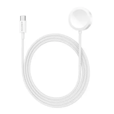 Зарядный кабель USB-C Borofone BQ37 iWatch/Samsung White, Белый Зарядный кабель USB-C Borofone BQ37 iWatch/Samsung White, Белый