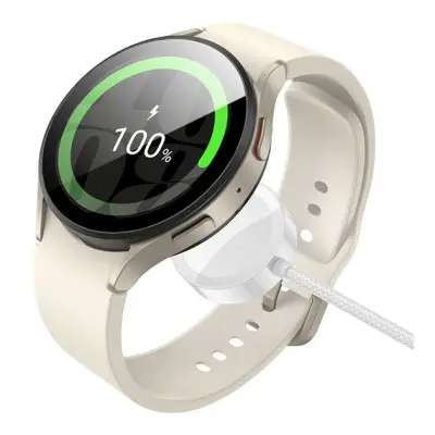 Зарядный кабель USB-C Borofone BQ37 iWatch/Samsung White, Белый Зарядный кабель USB-C Borofone BQ37 iWatch/Samsung White, Белый