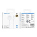 Зарядный кабель USB-C Borofone BQ37 iWatch/Samsung White, Белый