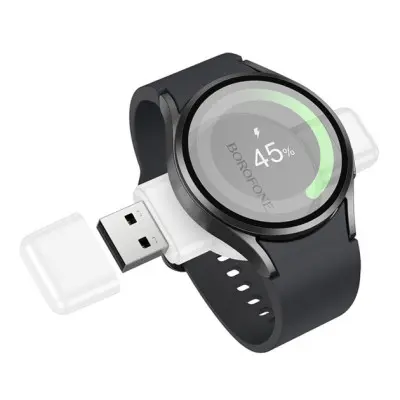 Зарядное устройство для USB-A/USB-C Borofone BQ31 iWatch/Samsung White, Белый