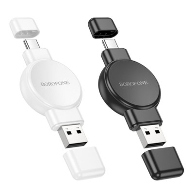Зарядное устройство для USB-A/USB-C Borofone BQ31 iWatch/Samsung White, Белый
