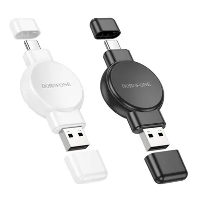 Зарядное устройство для USB-A/USB-C Borofone BQ31 iWatch/Samsung White, Белый