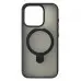 Чехол накладка Rock Guard iPhone MagSafe 15 Pro Max Черная (Foldable Magnetic Ring)