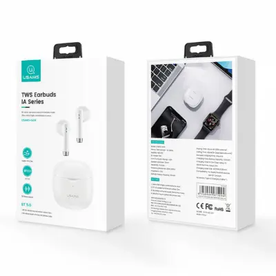 Безпровідні навушники Usams IA04 TWS Earbuds IA Series White, білий Безпровідні навушники Usams IA04 TWS Earbuds IA Series White, білий