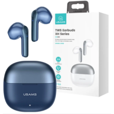 Безпровідні навушники Usams XH09 TWS Earbuds XH Series Bluetooth 5.1 Blue, синій