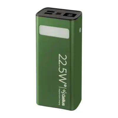 Универсальная мобильная батарея Повербанк Gelius Lightstone 22.5w GP-PB300 30000mAh Зеленый Универсальная мобильная батарея Повербанк Gelius Lightstone 22.5w GP-PB300 30000mAh Зеленый