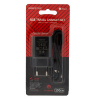 Мережевий зарядний пристрій Borofone 1USB BA52A 2.1A+ Lightning Чорний Мережевий зарядний пристрій Borofone 1USB BA52A 2.1A+ Lightning Чорний