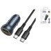 Автомобильное зарядное устройство Borofone BZ32 PD48W QC3.0 Type-C to Type-C Сірий
