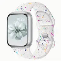 Ремешок Apple Watch 42мм Силикон Confetti Прозрачный