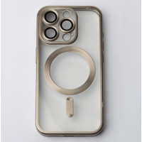 Чехол Накладка Metal Matte MagSafe iPhone 13 Pro Natural Titanium