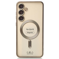 Чохол накладка Metal MagSafe Samsung S24 FE (S721) Natural Titanium Чохол накладка Metal MagSafe Samsung S24 FE (S721) Natural Titanium