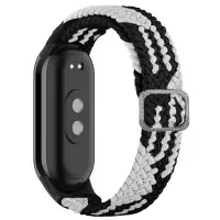Ремешок Plaited Mi Band 8/9 Черный/Белый Ремешок Plaited Mi Band 8/9 Черный/Белый