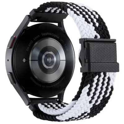 Ремешок Amazfit Bip 20mm Elastic Adjustment Черный/Белый Ремешок Amazfit Bip 20mm Elastic Adjustment Черный/Белый