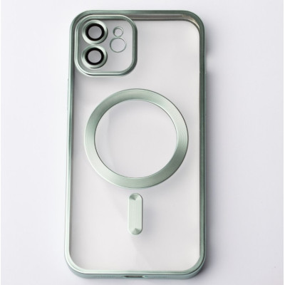 Чохол Накладка Metal Matte MagSafe iPhone 12 mini мятна