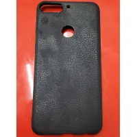 Чехол накладка Leather Huawei Y7 2018/Y7 Prime 2018 Черная