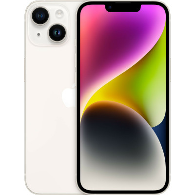 Смартфон Apple iPhone 14 128Gb Starlight, Зоряне світло (Б/В) (Ідеальний стан)