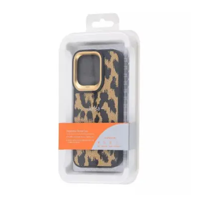Чехол накладка Kajsa Glamorus iPhone 15 Pro Max Золотая
