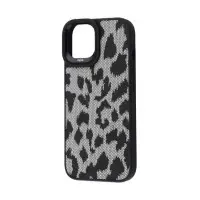 Чехол накладка Kajsa Glamorus iPhone 15 Pro Max Серебряная