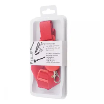 Шнурок (широкий) для смартфона Яскраво-рожевий