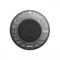 Бездротовий зарядний пристрій Baseus Simple 2 15W Black, Чорний Бездротовий зарядний пристрій Baseus Simple 2 15W Black, Чорний