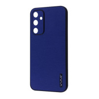 Чехол накладка Wave Leather Samsung A556 (A55) Синяя
