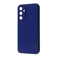 Чехол накладка Wave Leather Samsung A556 (A55) Синяя