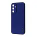 Чехол накладка Wave Leather Samsung A556 (A55) Синяя