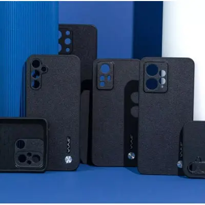 Чехол накладка Wave Leather Samsung A556 (A55) Синяя Чехол накладка Wave Leather Samsung A556 (A55) Синяя
