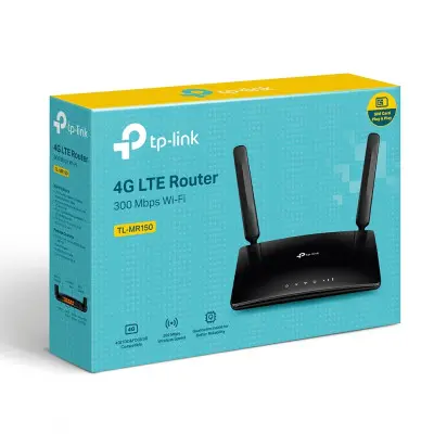 Мобильный Wi-Fi роутер 4G LTE Wi-Fi TP-Link TL-MR150 Black