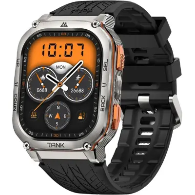 Смарт часы KOSPET TANK M3 ULTRA SE Silver, Серебряный