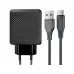 Сетевое зарядное устройство Aсefast A90 18W + Type-C Black, Чёрный