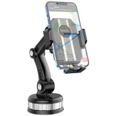 Автодержатель Hoco DCA33 Vacuum Черный (телескопическая ножка)