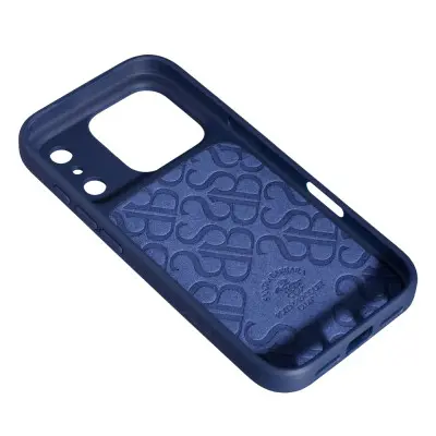 Чохол Накладка Polo Knight iPhone 17 Pro Max Темно-синя/ Navy Blue (Santa Barbara)