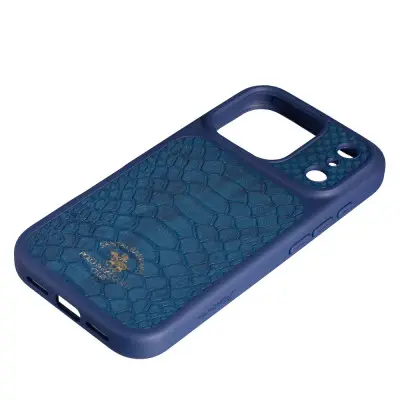 Чохол Накладка Polo Knight iPhone 17 Pro Темно-синя/ Navy Blue (Santa Barbara)