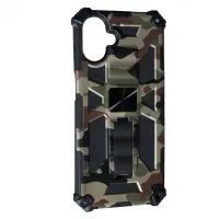 Чехол Накладка SHOCK Military Samsung A075 (A07) Зеленый камуфляж
