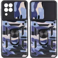 Чехол накладка Serge Ring Camshield Camo Samsung M336 (M33) Фиолетовая
