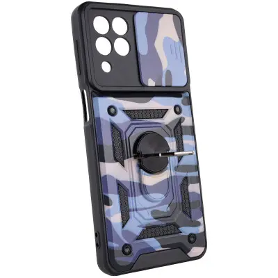 Чехол накладка Serge Ring Camshield Camo Samsung M336 (M33) Фиолетовая
