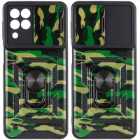 Чехол накладка Serge Ring Camshield Camo Samsung M336 (M33) Зеленая