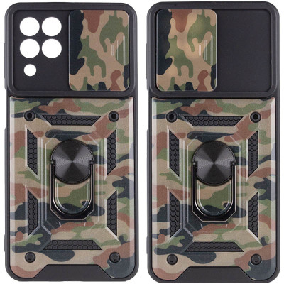 Чехол накладка Serge Ring Camshield Camo Samsung M336 (M33) Коричневая