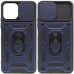 Чехол накладка Serge Ring Camshield Samsung A035 (A03) Синяя