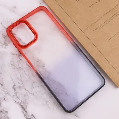 Чехол накладка Fresh sip Samsung A12/M12 (A125/M125) Черная/ Красная