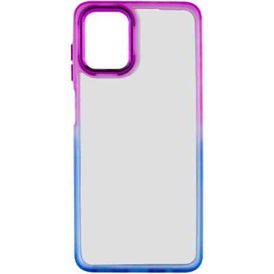 Чехол накладка Fresh sip Samsung A12/M12 (A125/M125) Синий/ Фиолетовый