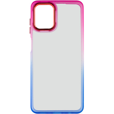Чехол накладка Fresh sip Samsung A12/M12 (A125/M125) Синий/ Розовый