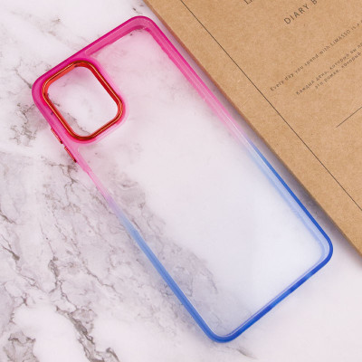 Чехол накладка Fresh sip Samsung A12/M12 (A125/M125) Синий/ Розовый